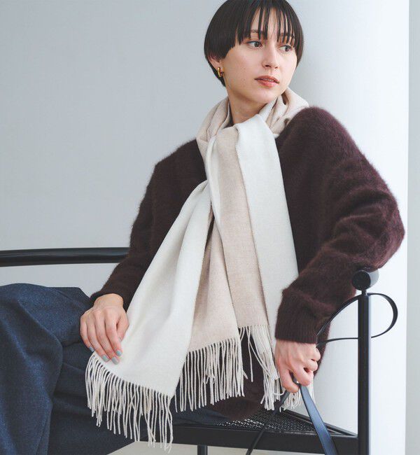 UNITED ARROWS「カシミヤ リバーシブル ストール」|ストール|