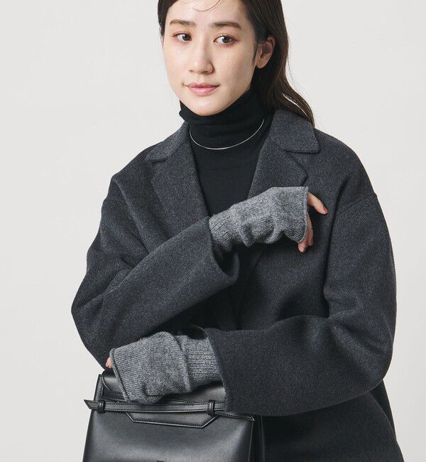 UNITED ARROWS「ラメニット フィンガーレスグローブ」|手袋|