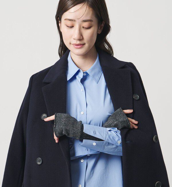 UNITED ARROWS「ラメニット フィンガーレスグローブ」|手袋|