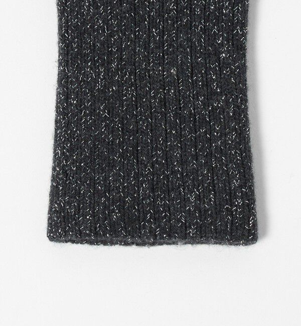 UNITED ARROWS「ラメニット フィンガーレスグローブ」|手袋|