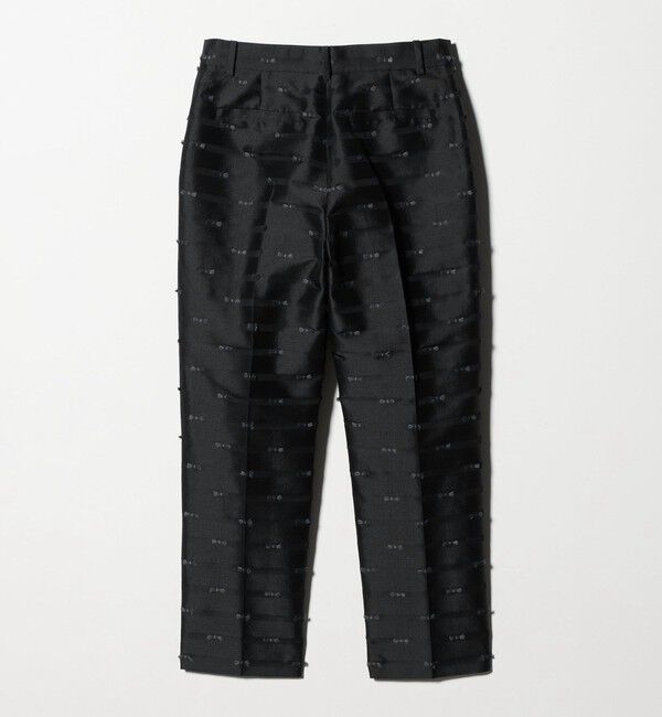 UNITED ARROWS「リボン カットジャガード パンツ」|スラックス|