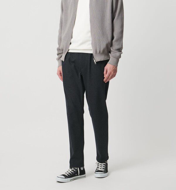 UNITED ARROWS「TCW スマート スリム オールギャザー イージーパンツ」|チノ|DK.GRAY