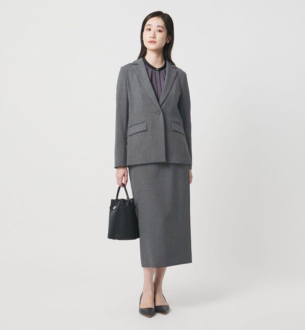 UNITED ARROWS「ダブルクロス タイトスカート ‐ウォッシャブル‐」|タイト|