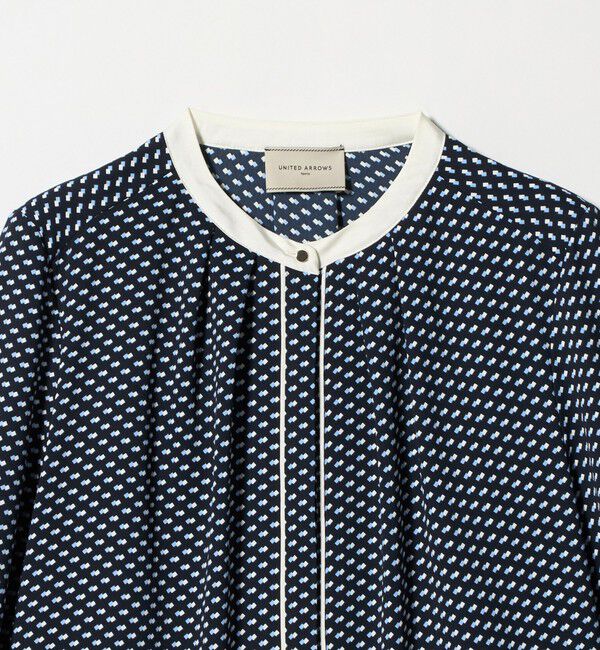 UNITED ARROWS「バイカラー パイピング ブラウス ‐ウォッシャブル‐」|シャツ・ブラウス|