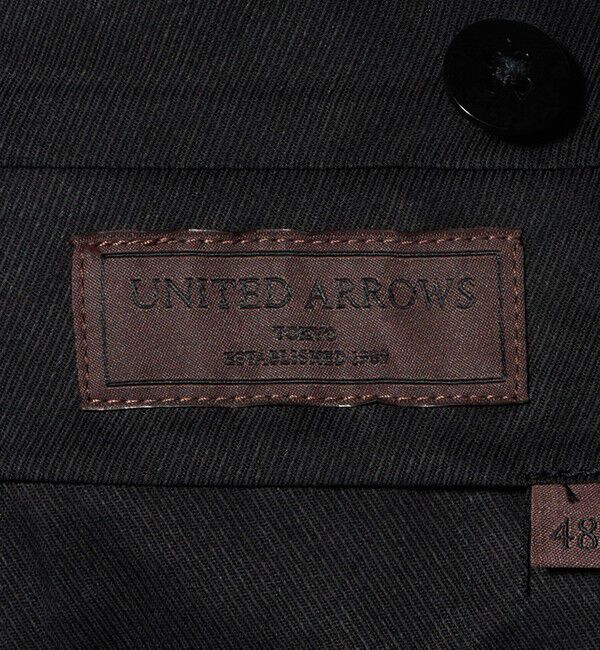 UNITED ARROWS「ハウンドトゥース  サイドアジャスター １プリーツ スラックス」|スラックス|