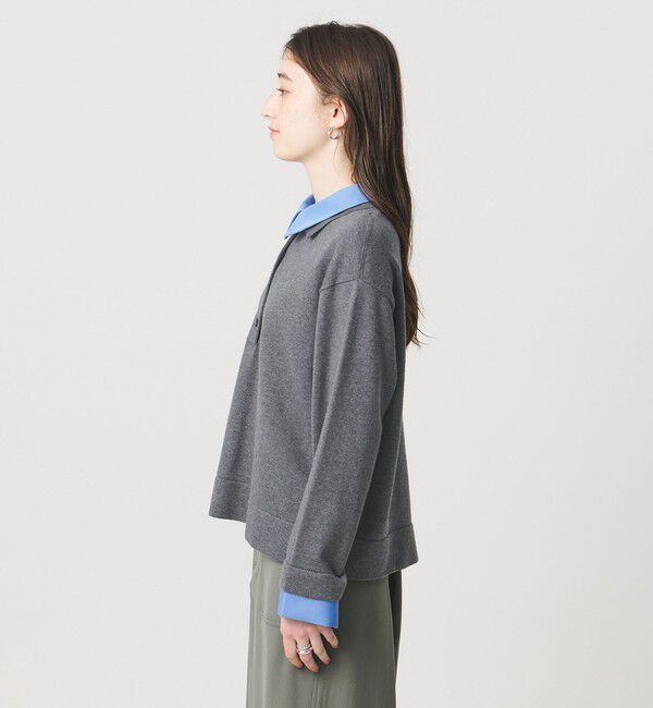UNITED ARROWS「4WAY シャツコンビ ポロニット ‐ウォッシャブル‐」|ニット・セーター|