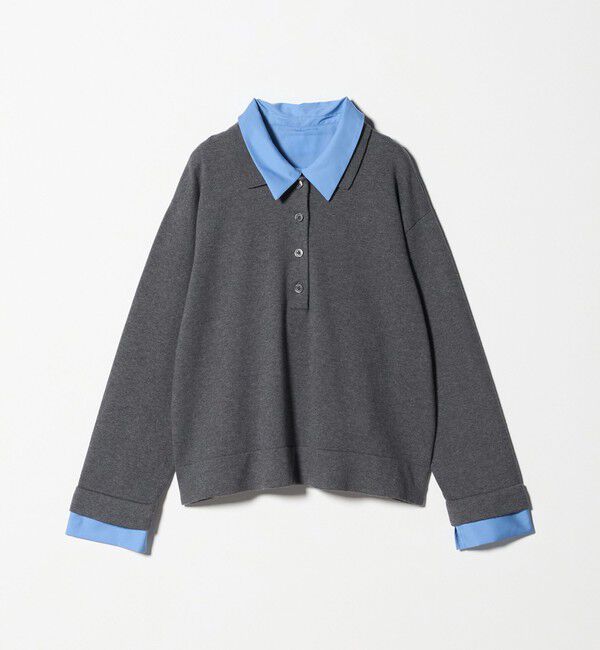 UNITED ARROWS「4WAY シャツコンビ ポロニット ‐ウォッシャブル‐」|ニット・セーター|