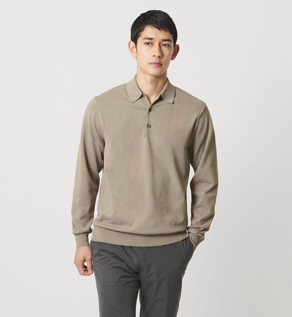 UNITED ARROWS「ニットポロシャツ UA COZY ウォッシャブル」|ニット・セーター|