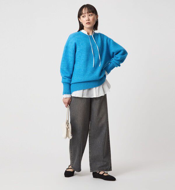 UNITED ARROWS green label relaxing「アルパカブレンド クルーネック プルオーバー ニット」|ニット・セーター|