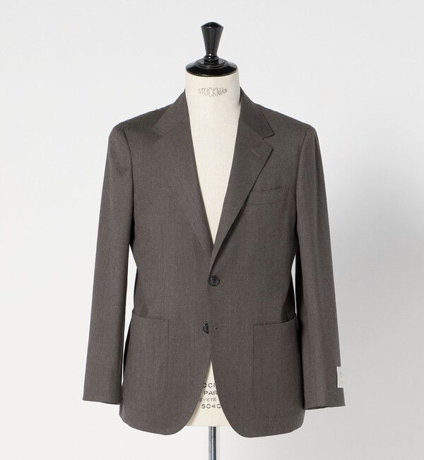 UNITED ARROWS green label relaxing「GLR CLOTH フラノ無地 2B RG ジャケット -ストレッチ-」|テーラードジャケット|