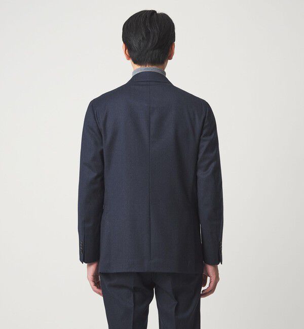 UNITED ARROWS green label relaxing「GLR CLOTH フラノ無地 2B RG ジャケット -ストレッチ-」|テーラードジャケット|