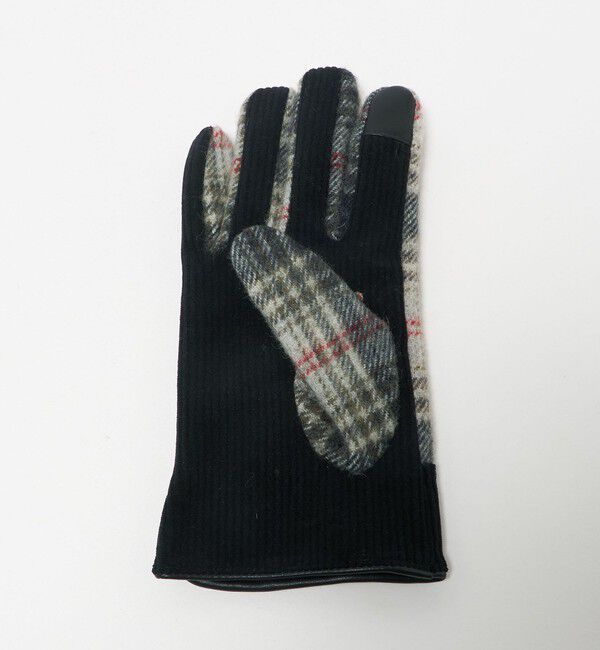 UNITED ARROWS green label relaxing「コーデュロイ チェック グローブ 手袋 -スマートフォン対応-」|手袋|