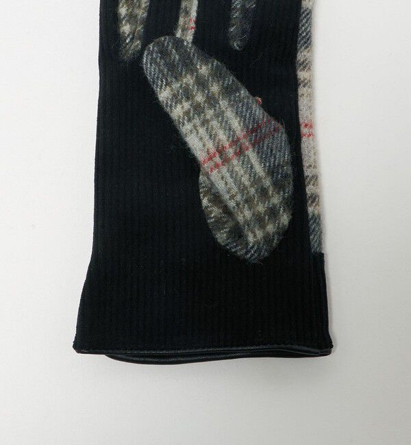 UNITED ARROWS green label relaxing「コーデュロイ チェック グローブ 手袋 -スマートフォン対応-」|手袋|