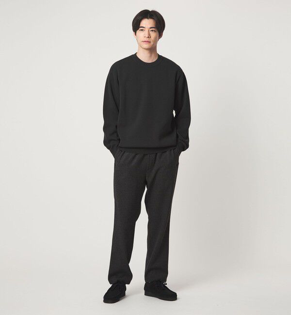 UNITED ARROWS green label relaxing「コットン シルク ミラノリブ クルーネック ニット」|ニット・セーター|