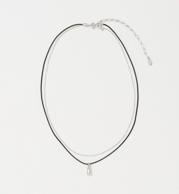UNITED ARROWS green label relaxing「2連チェーン＆コードチャーム ネックレス」|ネックレス|SILVER