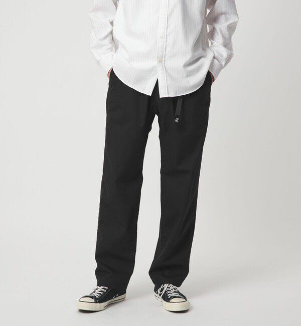 UNITED ARROWS green label relaxing「【別注】＜Gramicci＞GLR TC ツイル ワイド テーパード パンツ」|その他|BLACK