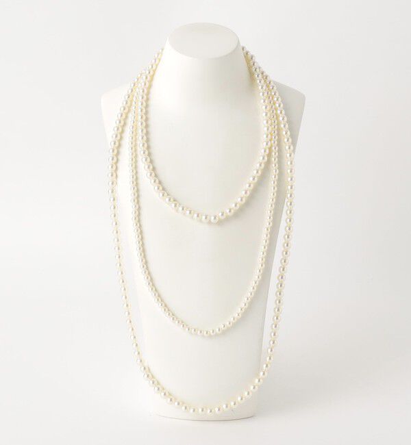 BEAUTY&YOUTH UNITED ARROWS「パールモチーフ 3連 ロングネックレス -4WAY-」|ネックレス|