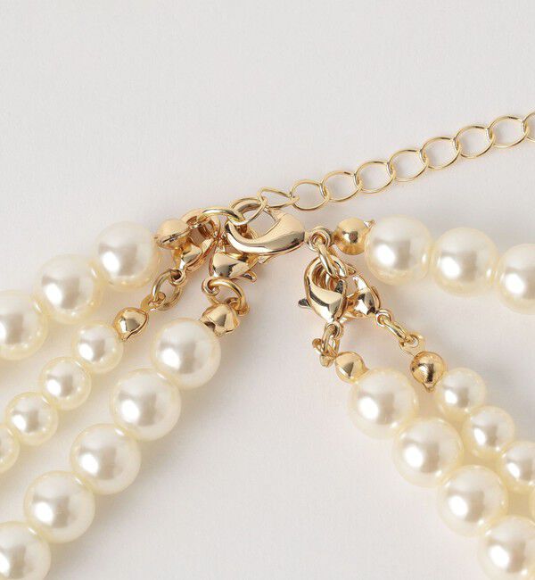 BEAUTY&YOUTH UNITED ARROWS「パールモチーフ 3連 ロングネックレス -4WAY-」|ネックレス|