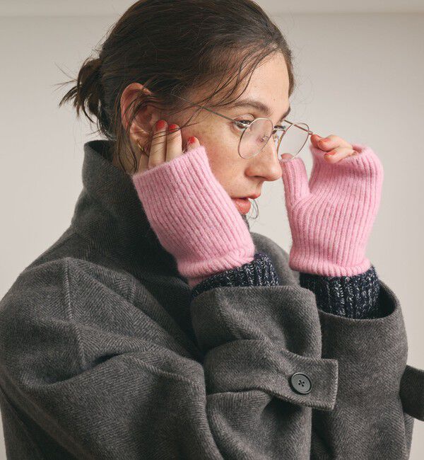 BEAUTY&YOUTH UNITED ARROWS「ソフト フィンガーレス グローブ」|手袋|LT.PINK