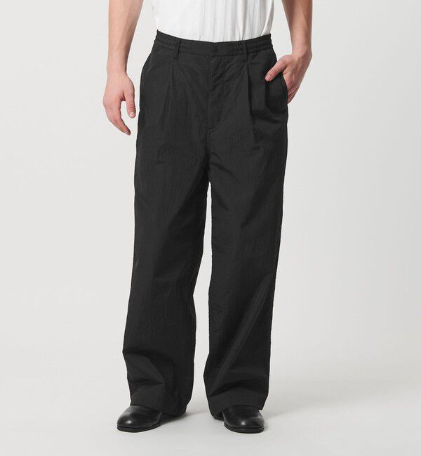 MONKEY TIME「バックブラッシュド タフタ イージー パンツ」|チノ|