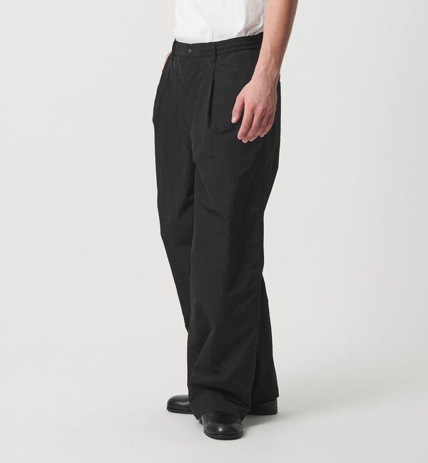 MONKEY TIME「バックブラッシュド タフタ イージー パンツ」|チノ|