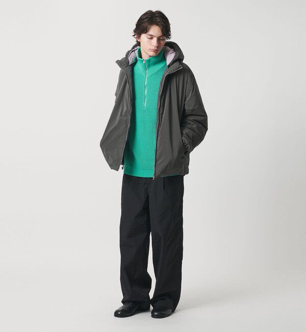 MONKEY TIME「バックブラッシュド タフタ イージー パンツ」|チノ|