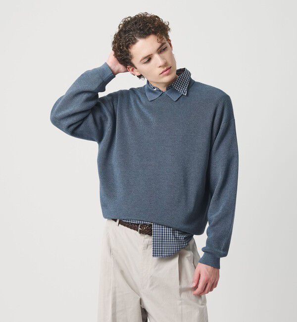 BEAUTY&YOUTH UNITED ARROWS「ファイン アゼ カラー ニット ウォッシャブル」|ニット・セーター|