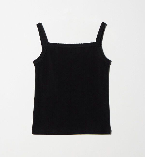 BEAUTY&YOUTH UNITED ARROWS「コットン パターンメッシュ キャミソール」|タンクトップ|BLACK