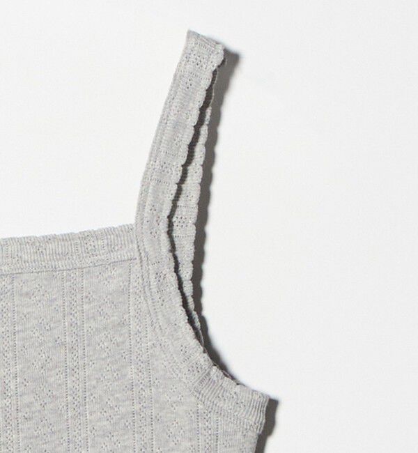 BEAUTY&YOUTH UNITED ARROWS「コットン パターンメッシュ キャミソール」|タンクトップ|
