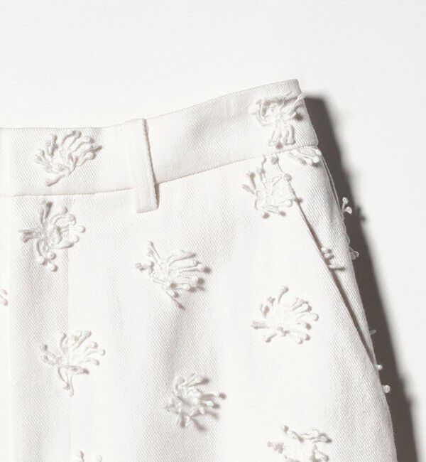 BEAUTY&YOUTH UNITED ARROWS「コットン エンブロイダリー パンツ」|チノ|