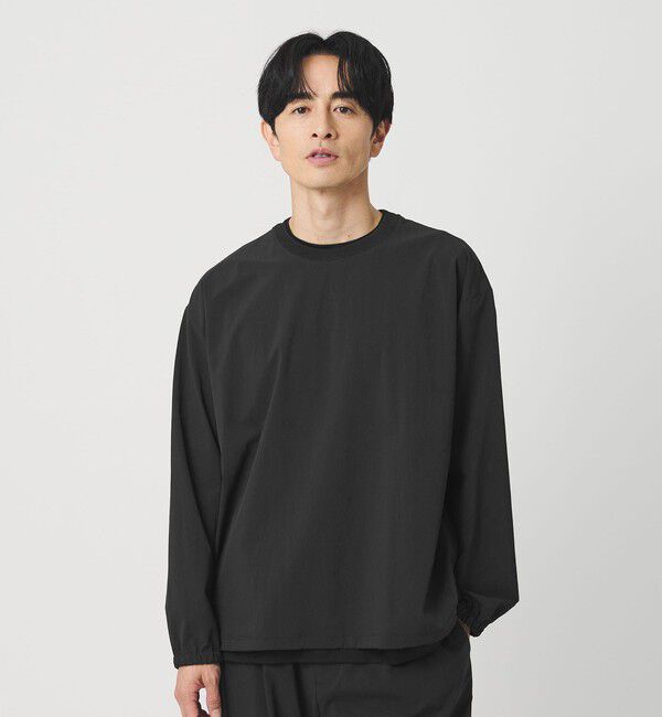 BEAUTY&YOUTH UNITED ARROWS「360&deg;MASTER アジャスト クルーネック カットソー セットアップ対応 撥水 ストレッチ ウォッシャブル」|Tシャツ・カットソー|BLACK