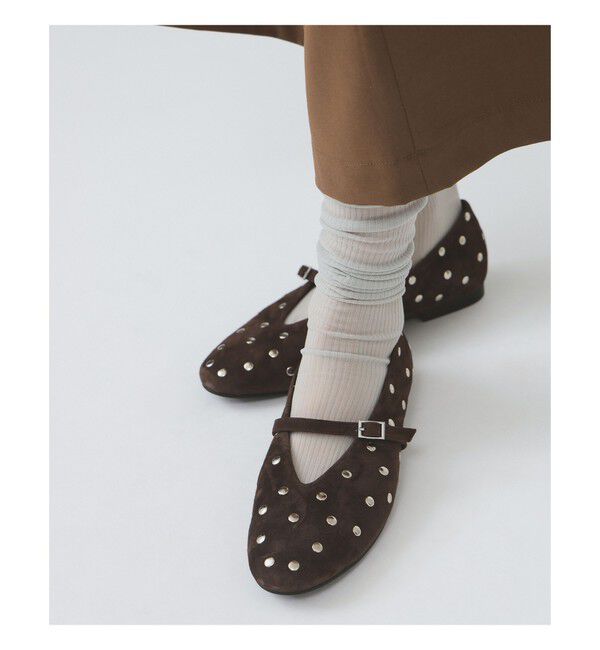 Ray BEAMS 「REMME /  スエード ワンストラップ シューズ」|その他|COFFEE