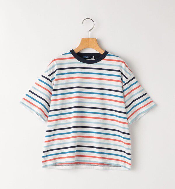 SHIPS KIDS「SHIPS KIDS:100～130cm / オーガニック コットン ボーダー TEE」|Tシャツ・カットソー|