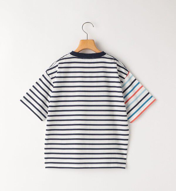 SHIPS KIDS「SHIPS KIDS:100～130cm / オーガニック コットン ボーダー TEE」|Tシャツ・カットソー|