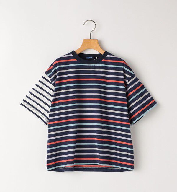 SHIPS KIDS「SHIPS KIDS:100～130cm / オーガニック コットン ボーダー TEE」|Tシャツ・カットソー|