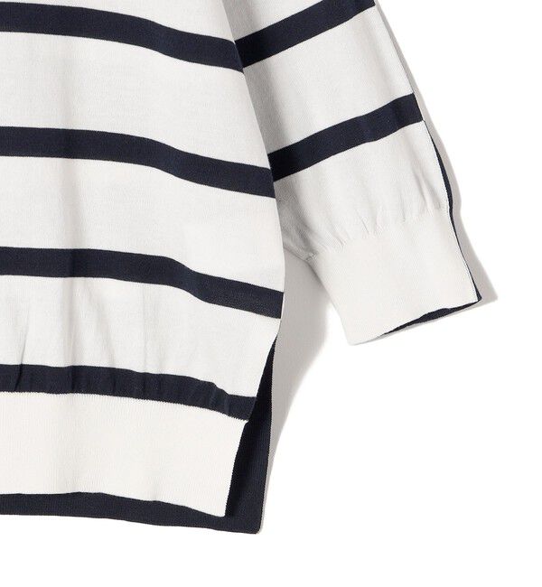 SHIPS for women「SHIPS Primary Navy Label:SEAISLAND コットン ボーダー TEE」|ニット・セーター|