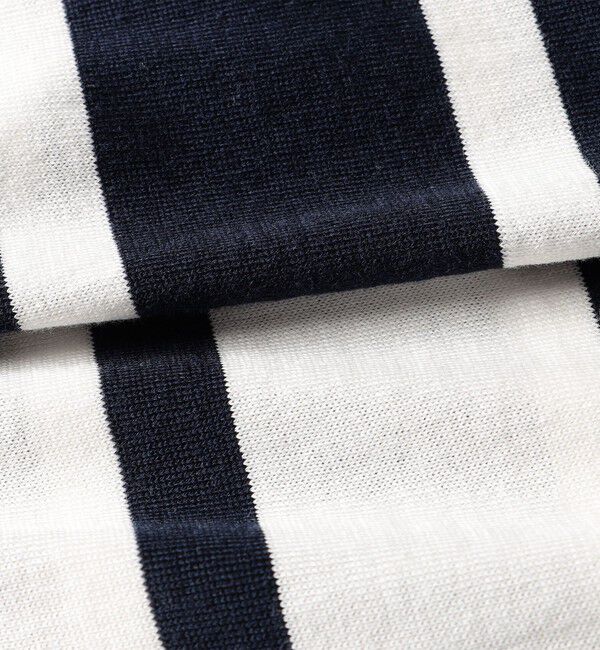SHIPS for women「SHIPS Primary Navy Label:SEAISLAND コットン ボーダー TEE」|ニット・セーター|
