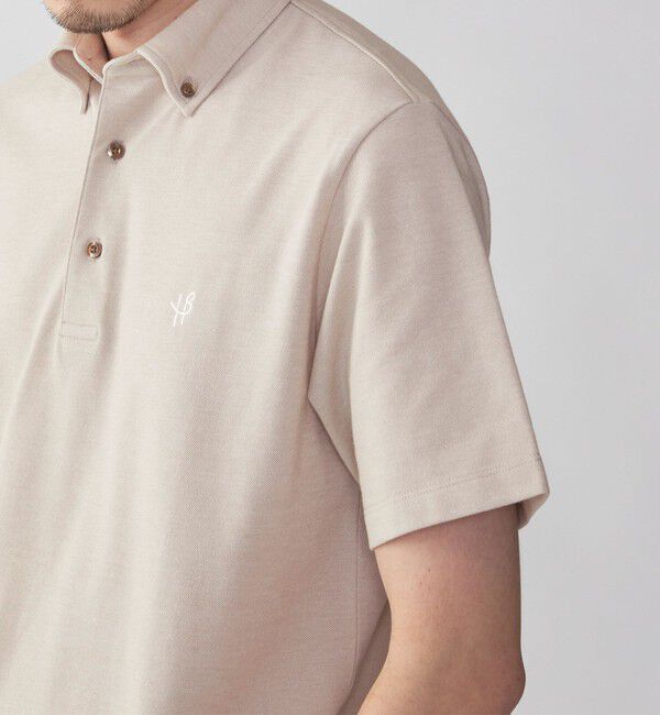 SHIPS「【WEB限定】SHIPS:〈吸水速乾〉ドライピケ ワンポイント ロゴ ボタンダウン ポロシャツ」|ポロシャツ|