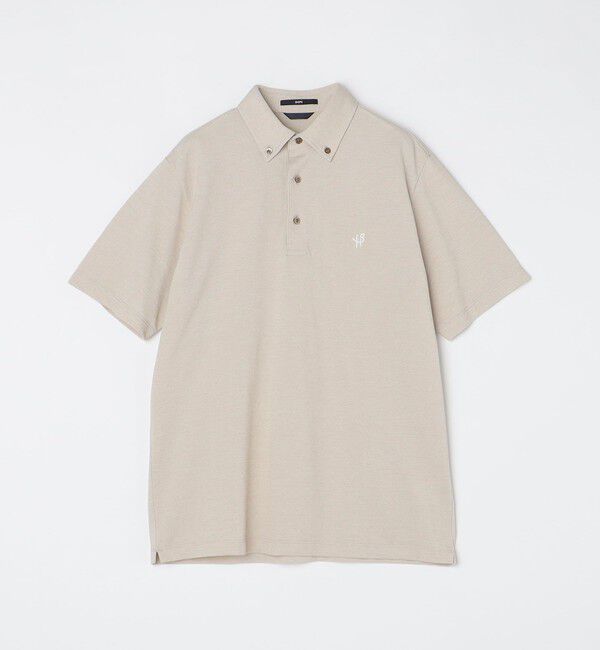 SHIPS「【WEB限定】SHIPS:〈吸水速乾〉ドライピケ ワンポイント ロゴ ボタンダウン ポロシャツ」|ポロシャツ|