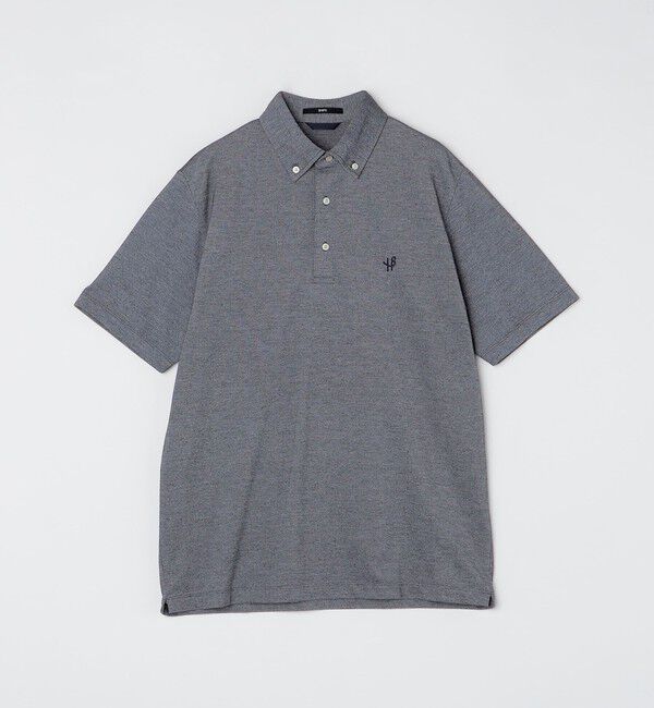 SHIPS「【WEB限定】SHIPS:〈吸水速乾〉ドライピケ ワンポイント ロゴ ボタンダウン ポロシャツ」|ポロシャツ|