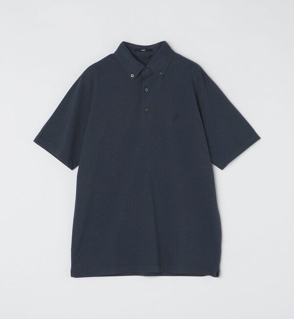 SHIPS「【WEB限定】SHIPS:〈吸水速乾〉ドライピケ ワンポイント ロゴ ボタンダウン ポロシャツ」|ポロシャツ|