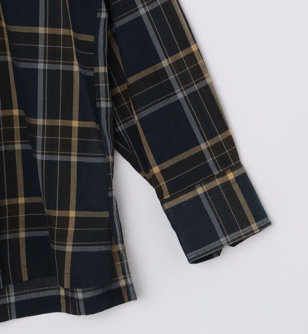 SHIPS「SHIPS: オープンカラー コットン マドラスチェック プルオーバー シャツ」|シャツ・ブラウス|