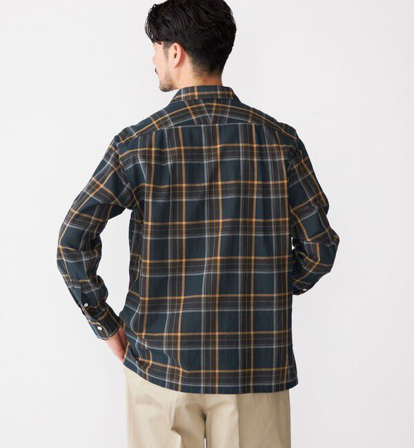 SHIPS「SHIPS: オープンカラー コットン マドラスチェック プルオーバー シャツ」|シャツ・ブラウス|