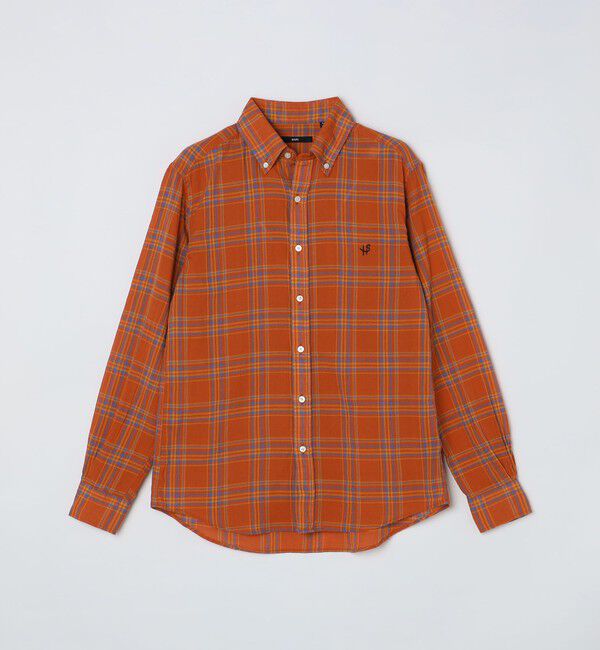 SHIPS「【WEB限定】SHIPS: MADE IN JAPAN ワンポイントロゴ チェックボタンダウンシャツ」|シャツ・ブラウス|