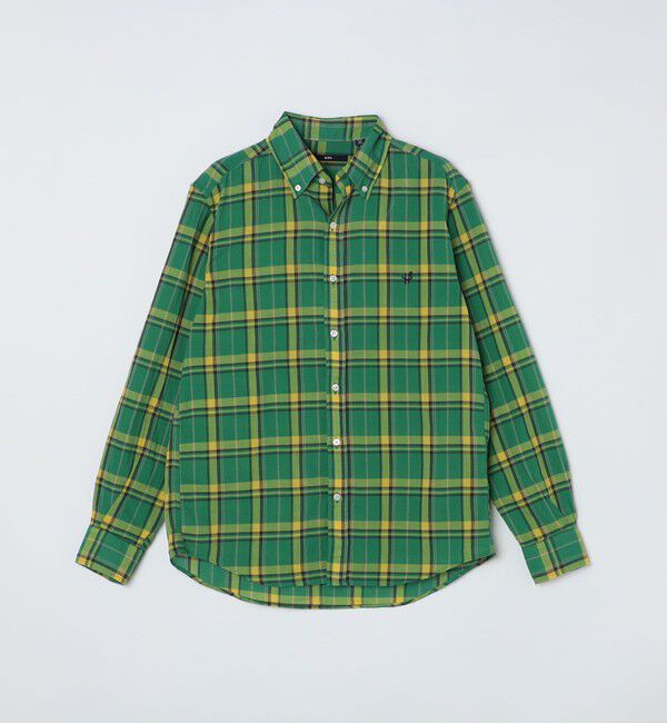 SHIPS「【WEB限定】SHIPS: MADE IN JAPAN ワンポイントロゴ チェックボタンダウンシャツ」|シャツ・ブラウス|