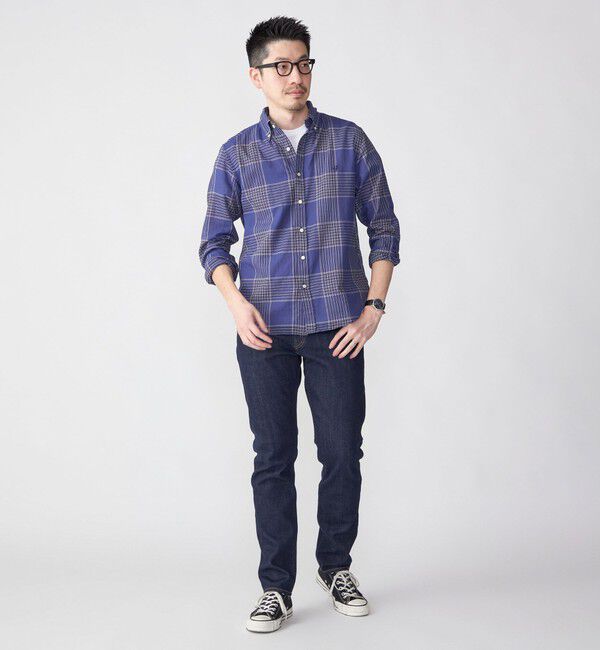 SHIPS「【WEB限定】SHIPS: MADE IN JAPAN ワンポイントロゴ チェックボタンダウンシャツ」|シャツ・ブラウス|