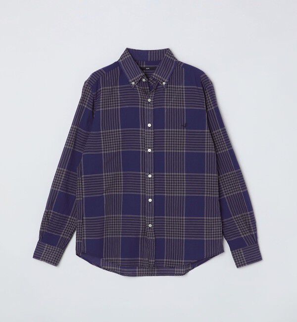 SHIPS「【WEB限定】SHIPS: MADE IN JAPAN ワンポイントロゴ チェックボタンダウンシャツ」|シャツ・ブラウス|