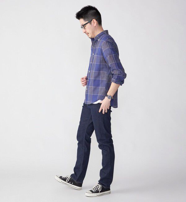 SHIPS「【WEB限定】SHIPS: MADE IN JAPAN ワンポイントロゴ チェックボタンダウンシャツ」|シャツ・ブラウス|