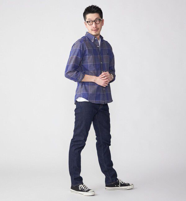 SHIPS「【WEB限定】SHIPS: MADE IN JAPAN ワンポイントロゴ チェックボタンダウンシャツ」|シャツ・ブラウス|