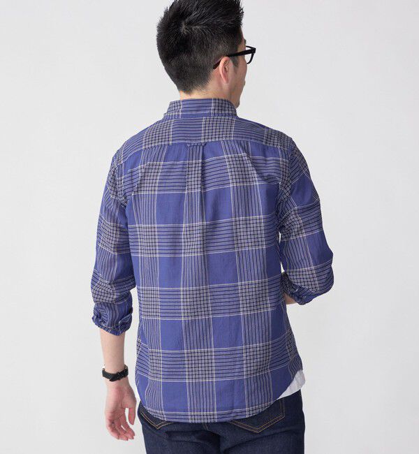 SHIPS「【WEB限定】SHIPS: MADE IN JAPAN ワンポイントロゴ チェックボタンダウンシャツ」|シャツ・ブラウス|